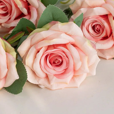 5gab Rudens Lieli Mākslīgie Rožu Ziedi Kāzu Mājas Noformējums Ins Fotogrāfijas Rekvizīti Rotājumi Izkārtojums Rudens zīda viltots augs