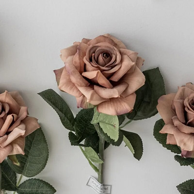 5gab Rudens Lieli Mākslīgie Rožu Ziedi Kāzu Mājas Noformējums Ins Fotogrāfijas Rekvizīti Rotājumi Izkārtojums Rudens zīda viltots augs