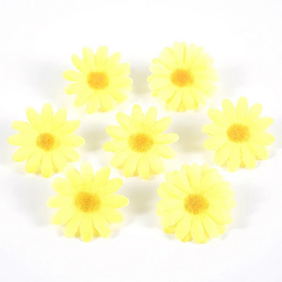 50/100 komada Mini Dasiy Umjetno cvijeće Glava Vjenčane dekoracije za uređenje doma DIY vijenac Poklon kutija Scrapbooking Craft Fake Flowe