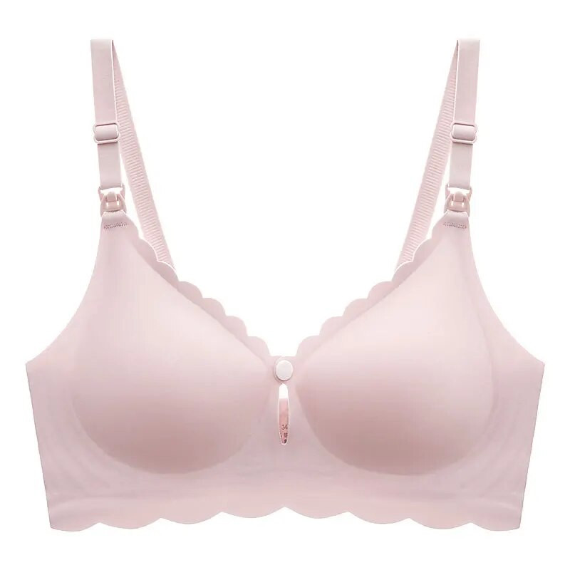 Grudnjak za dojenje s otvorenim kopčom s prednje strane trudnica Jednobojni grudnjak za dojenje s uklonjivim jastučićima Nova veleprodaja