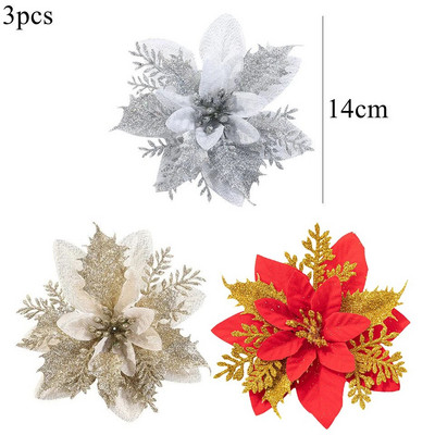 1 iepakojums viltotu Ziemassvētku eglīšu priežu zaru Ziemassvētku ogas Ziemassvētku eglītei DIY vainagu rotājumi Noel galda rotājumi bērniem dāvanas