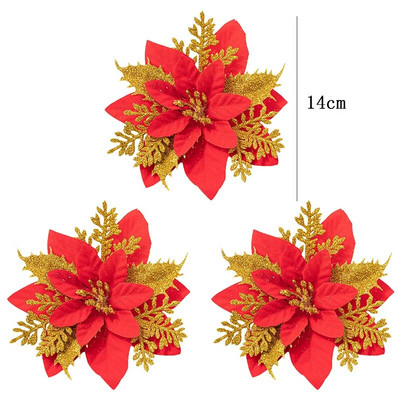 1 iepakojums viltotu Ziemassvētku eglīšu priežu zaru Ziemassvētku ogas Ziemassvētku eglītei DIY vainagu rotājumi Noel galda rotājumi bērniem dāvanas