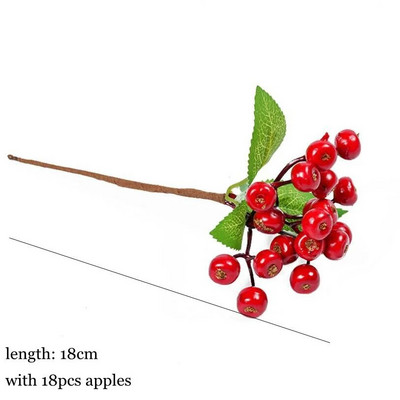 1 iepakojums viltotu Ziemassvētku eglīšu priežu zaru Ziemassvētku ogas Ziemassvētku eglītei DIY vainagu rotājumi Noel galda rotājumi bērniem dāvanas