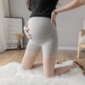 Ljetne tanke pamučne kratke tajice za trudnice Bešavne gaće visokog struka Odjeća za trudnice Vruće kratke hlače za trudnice