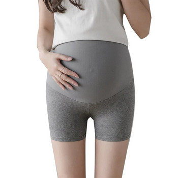 Летни тънки памучни къси клинове за бременни Безшевни гащи с висока талия на корема Дрехи за бременни Горещи шорти за бременни