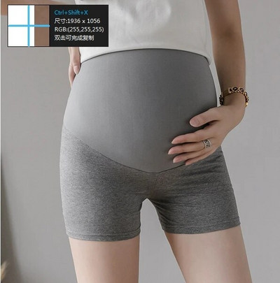 Ljetne tanke pamučne kratke tajice za trudnice Bešavne gaće visokog struka Odjeća za trudnice Vruće kratke hlače za trudnice