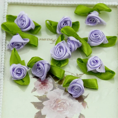 100 kom Umjetni mini svileni cvijet Umjetni ručni DIY Vrpca Ruža Pretty Christmas Craft DIY Svadbena dekoracija