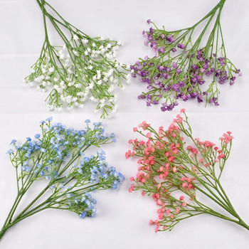 Νέα ανθοδέσμη 52 εκ. τεχνητά πλαστικά λουλούδια Gypsophila DIY στολίδια με λουλουδάκια στολίδια γάμου ψεύτικα φυτά διακόσμηση