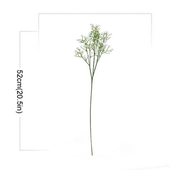 Νέα ανθοδέσμη 52 εκ. τεχνητά πλαστικά λουλούδια Gypsophila DIY στολίδια με λουλουδάκια στολίδια γάμου ψεύτικα φυτά διακόσμηση