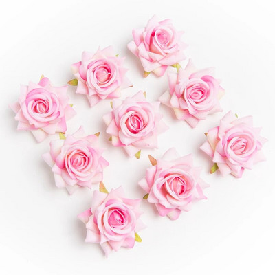 10 tükki Kvaliteetsed flanellroosid Pea Pulmad Scrapbooking Kodukaunistus Pruudi aksessuaarid Kliirens Kunstlilled