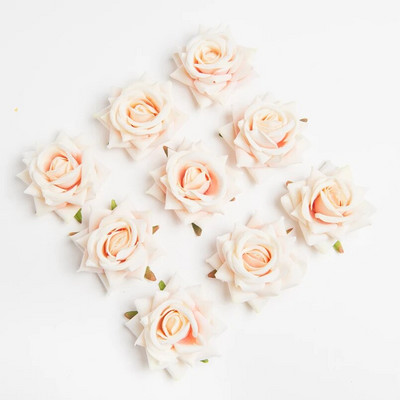 10 tükki Kvaliteetsed flanellroosid Pea Pulmad Scrapbooking Kodukaunistus Pruudi aksessuaarid Kliirens Kunstlilled