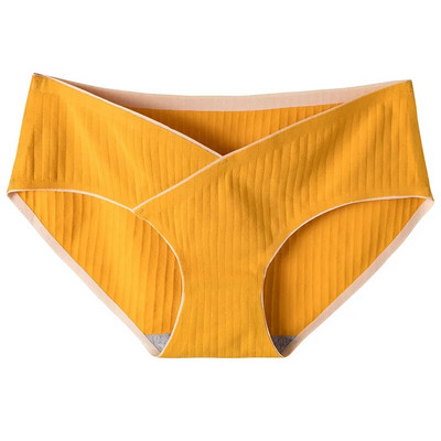 Prugaste jacquard pamučne gaćice s niskim strukom na trbuhu za trudnice Bešavne donje rublje veće veličine za trudnice Ženske gaćice za trudnice