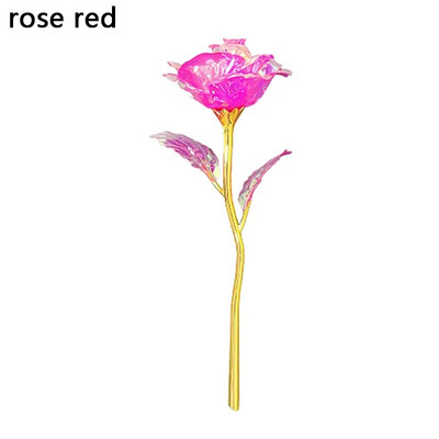 Kreativni dar za Valentinovo 24K folija presvučena ružičastim zlatom Ruža traje vječno Ljubav Svadbeni dekor Zaljubljenik Svjetleće ruže Kreativni dar
