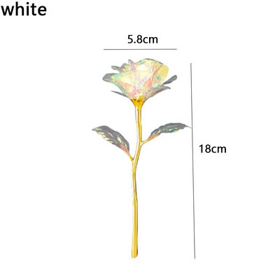 Kreativni dar za Valentinovo 24K folija presvučena ružičastim zlatom Ruža traje vječno Ljubav Svadbeni dekor Zaljubljenik Svjetleće ruže Kreativni dar