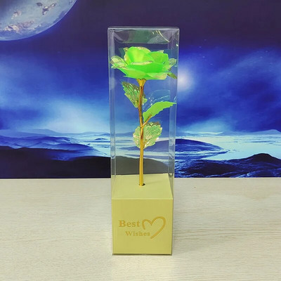 Kreativni dar za Valentinovo 24K folija presvučena ružičastim zlatom Ruža traje vječno Ljubav Svadbeni dekor Zaljubljenik Svjetleće ruže Kreativni dar