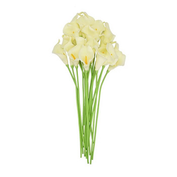 37 εκ. Calla Lily Νυφική ανθοδέσμη Latex Μπουκέτα λουλουδιών Real Touch Τεχνητά λουλούδια Διακόσμηση για Τραπεζάκι σπιτιού Διακόσμηση κήπου