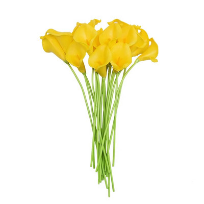 37 cm Calla Lily menyasszonyi esküvői csokor Latex Real Touch virágcsokrok Művirág dekoráció otthoni asztalkert dekorációhoz