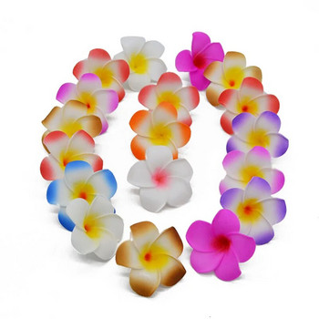10τμχ 5-9cm Αφρός Plumeria Hawaiian PE Τεχνητό λουλούδι Plumeria DIY Frangipani Στεφάνι Κεφαλή Λουλούδια για Διακόσμηση Γάμου