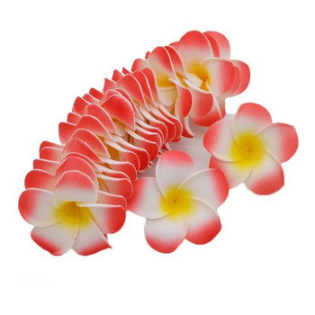 10 бр. 5-9 см пяна Plumeria Hawaiian PE Изкуствено цвете Plumeria Направи си сам Frangipani венец за глава Цветя за декор на сватбено тържество