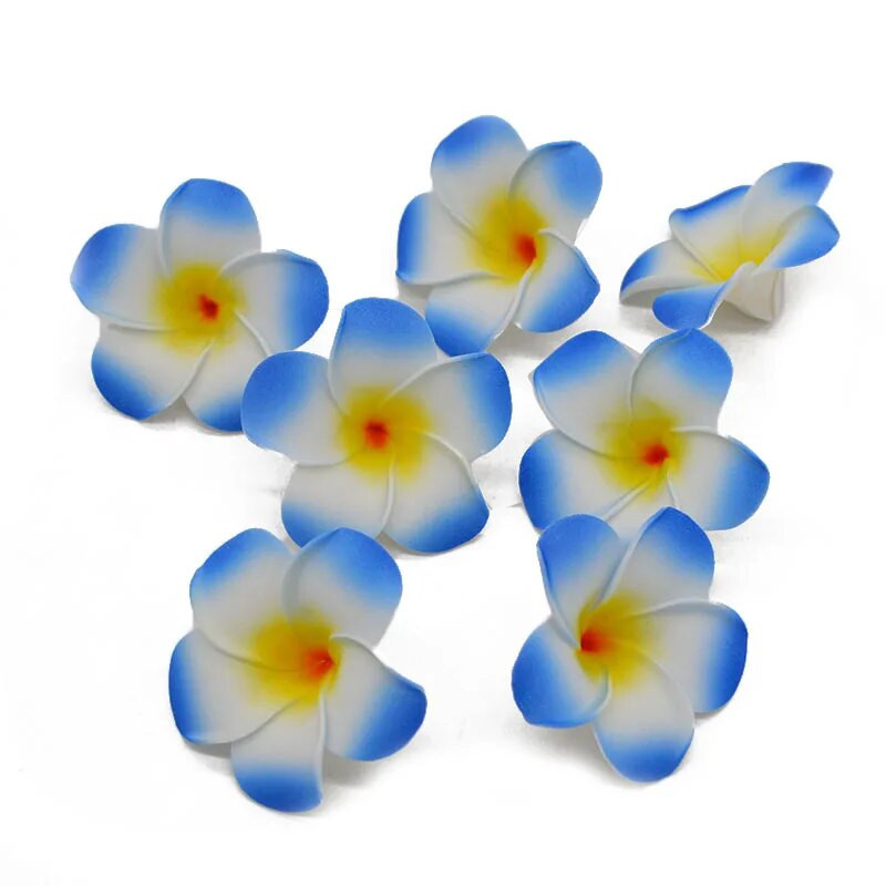 10 komada 5-9 cm Plumeria Hawaiian PE Umjetni cvijet Plumeria DIY Frangipani vijenac Cvijeće za ukrase za vjenčanje