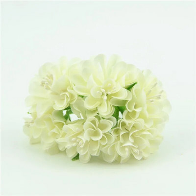 1 ķekars\6 gab Mini papīra rožu viltus ziedu pušķis kāzu dekorācijas mākslīgie ziedi DIY scrapbooking vītnes vainagu ziedi