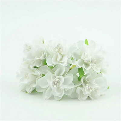 1 ķekars\6 gab Mini papīra rožu viltus ziedu pušķis kāzu dekorācijas mākslīgie ziedi DIY scrapbooking vītnes vainagu ziedi