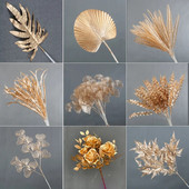 Umjetne zlatne biljke Javorov list Božićni dekor Kućni dnevni boravak Dekoracija stola Zabava Vjenčanje Blagdan Cvjetni aranžman