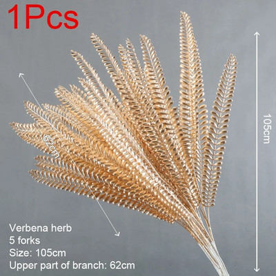Umjetne zlatne biljke Javorov list Božićni dekor Kućni dnevni boravak Dekoracija stola Zabava Vjenčanje Blagdan Cvjetni aranžman