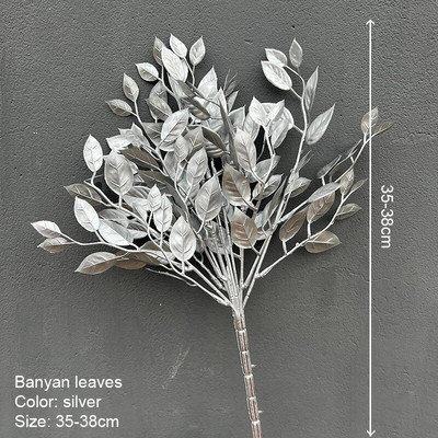 Umjetne zlatne biljke Javorov list Božićni dekor Kućni dnevni boravak Dekoracija stola Zabava Vjenčanje Blagdan Cvjetni aranžman