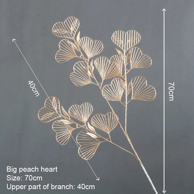 Umjetne zlatne biljke Javorov list Božićni dekor Kućni dnevni boravak Dekoracija stola Zabava Vjenčanje Blagdan Cvjetni aranžman