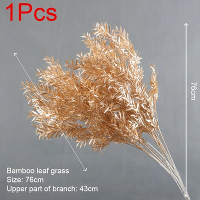 Umjetne zlatne biljke Javorov list Božićni dekor Kućni dnevni boravak Dekoracija stola Zabava Vjenčanje Blagdan Cvjetni aranžman