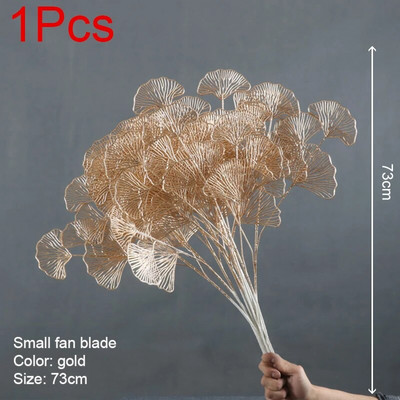 Umjetne zlatne biljke Javorov list Božićni dekor Kućni dnevni boravak Dekoracija stola Zabava Vjenčanje Blagdan Cvjetni aranžman