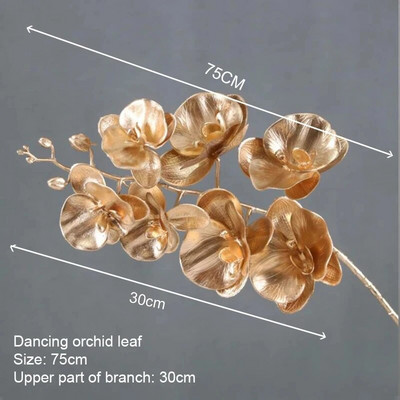 Umjetne zlatne biljke Javorov list Božićni dekor Kućni dnevni boravak Dekoracija stola Zabava Vjenčanje Blagdan Cvjetni aranžman