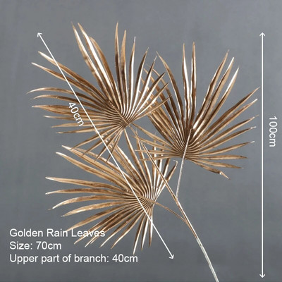 Umjetne zlatne biljke Javorov list Božićni dekor Kućni dnevni boravak Dekoracija stola Zabava Vjenčanje Blagdan Cvjetni aranžman