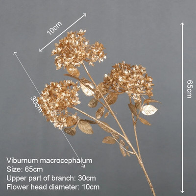 Umjetne zlatne biljke Javorov list Božićni dekor Kućni dnevni boravak Dekoracija stola Zabava Vjenčanje Blagdan Cvjetni aranžman