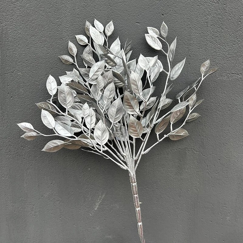 Umjetne zlatne biljke Javorov list Božićni dekor Kućni dnevni boravak Dekoracija stola Zabava Vjenčanje Blagdan Cvjetni aranžman