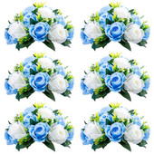 Vjenčana kugla s cvijećem za središnji dio Umjetno cvijeće Kugla s ružama Aranžman Buket za vjenčanje, zabavu, Valentinovo, uređenje doma