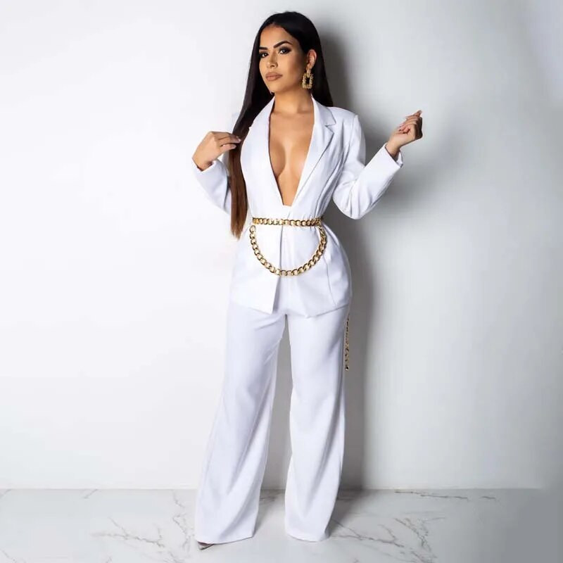 Žensko poslovno odijelo Uredska odjeća Dvodijelni blejzer Modni ležerni profesionalni ženski komplet sa jaknom i hlačama vezanim u struku