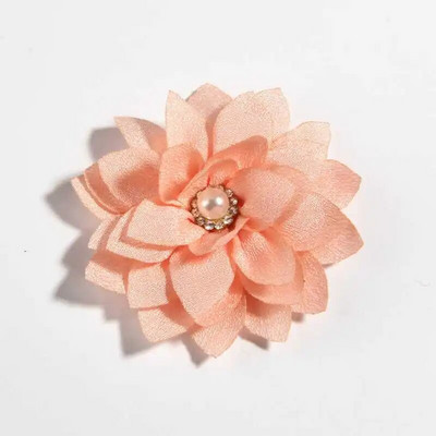 10 GAB 5,5 CM 2,1 collu maza slāņa mākslīgā auduma zieds kāzu dizainam Šifona lotosa ballīšu māja matu aksesuāriem