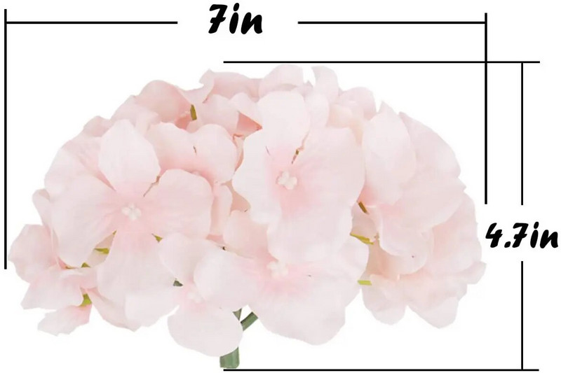 5 iepakojumi 54 galviņas zīda hortenzijas galvas mākslīgo ziedu galva ar kātiem mājas kāzu līgavas dušas dzimšanas dienas ballītes dekorēšanai