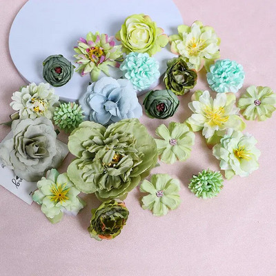 Mitmevärvilised segatud kunstlilled siidist roosist võltslilled kodukaunistuseks, pulmakaunistusteks.