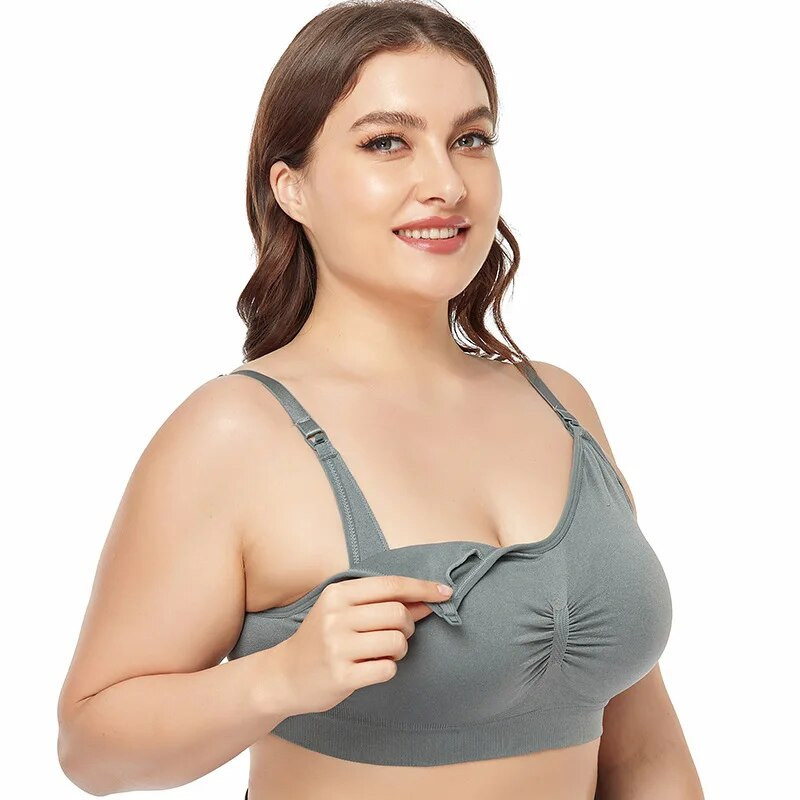 Grudnjaci za trudnice i dojilje velike veličine Plus Cup Žensko donje rublje Podesiva bešavna prozračna odjeća