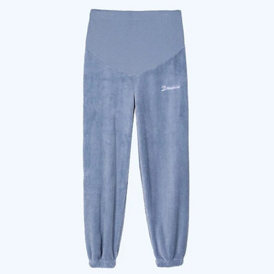 Žiemą storinančios nėštumo kelnės Motinystės antblauzdžiai su aksominiais rūbais nėščiosioms Reguliuojamos tamprios šiltos kelnės