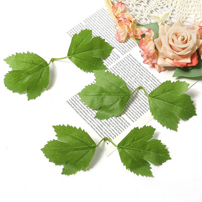 50 buc. Frunze artificiale verzi, plante false, decorațiuni pentru casă, petrecere de Crăciun, decorațiuni de nuntă, ghirlandă de mireasă, album de însemnări, cadouri, accesorii