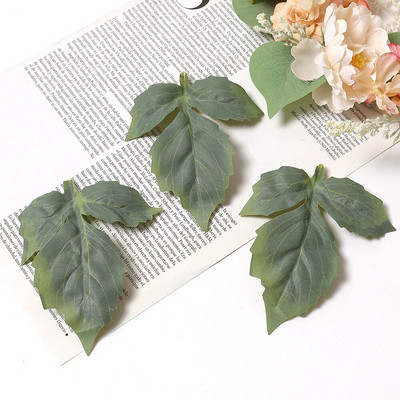 50 buc. Frunze artificiale verzi, plante false, decorațiuni pentru casă, petrecere de Crăciun, decorațiuni de nuntă, ghirlandă de mireasă, album de însemnări, cadouri, accesorii