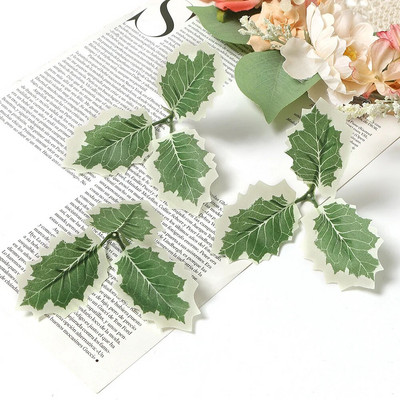 50 buc. Frunze artificiale verzi, plante false, decorațiuni pentru casă, petrecere de Crăciun, decorațiuni de nuntă, ghirlandă de mireasă, album de însemnări, cadouri, accesorii
