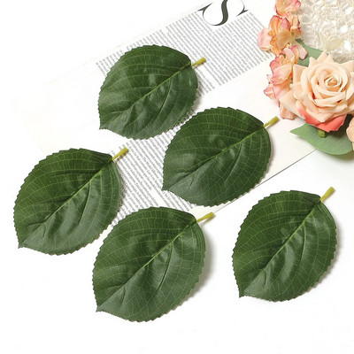 50 buc. Frunze artificiale verzi, plante false, decorațiuni pentru casă, petrecere de Crăciun, decorațiuni de nuntă, ghirlandă de mireasă, album de însemnări, cadouri, accesorii