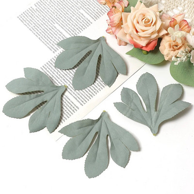 50 buc. Frunze artificiale verzi, plante false, decorațiuni pentru casă, petrecere de Crăciun, decorațiuni de nuntă, ghirlandă de mireasă, album de însemnări, cadouri, accesorii