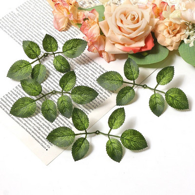 50 buc. Frunze artificiale verzi, plante false, decorațiuni pentru casă, petrecere de Crăciun, decorațiuni de nuntă, ghirlandă de mireasă, album de însemnări, cadouri, accesorii