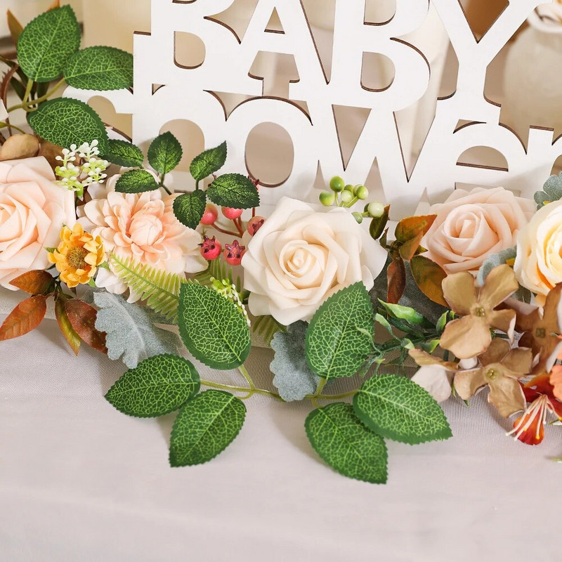 50 buc. Frunze artificiale verzi, plante false, decorațiuni pentru casă, petrecere de Crăciun, decorațiuni de nuntă, ghirlandă de mireasă, album de însemnări, cadouri, accesorii